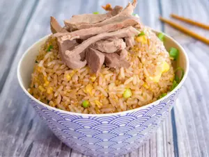 Arroz chaufa carne