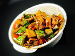 Pollo con champignones