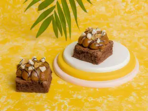 Cuadrado de brownie con ddl