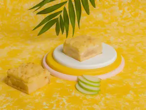 Cuadrado de manzana streussel