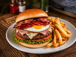 Hamburguesa super con huevo