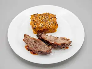Carne al horno con souffle