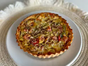 Tarta de jamon y queso