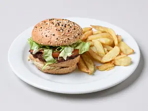 Hamburg c/lechug y tom+fritas