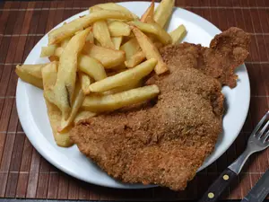 Milanesa individual c/ fritas
