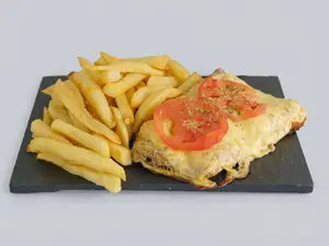 Milanesa napolitana + fritas