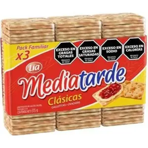 Galletitas Crackers Mediatarde (315 g) 3 Unidades