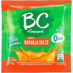 Jugo En Polvo Bc La Campagnola Naranja Dulce 7 g