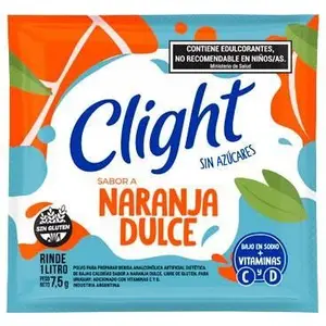 Jugo En Polvo Clight Naranja Dulce Vitamina C+d 7.5 g