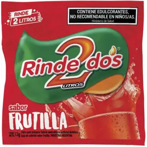 Jugo En Polvo Rinde Dos Frutilla 18 g