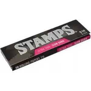 Papel Stamps Black Ultra Fino 1¼ 50 Unidades