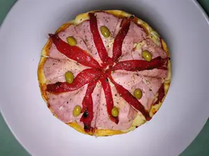 Jamón y morrón