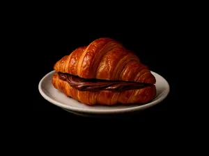 Croissant relleno Nutella