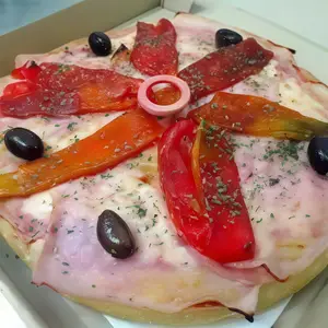 Pizza Jamón Y Morrón
