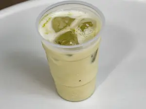 Iced matcha latte