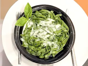 Fetuccinis De Espinaca