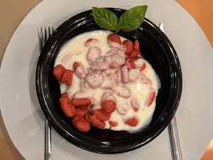 Ñoquis De Remolacha Al Funghi