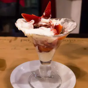 Frutillas con crema
