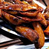 Batatas caramelizadas