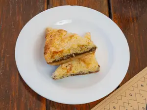 CRUMBLE COCO Y DULCE DE LECHE