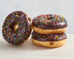 Donas bañadas en chocolate
