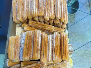 Media docena de churros con dulce