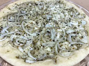 Prepizza de cebolla