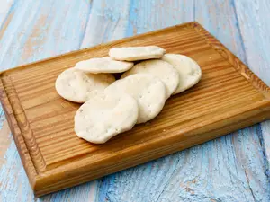 1/4 de galletas sin sal