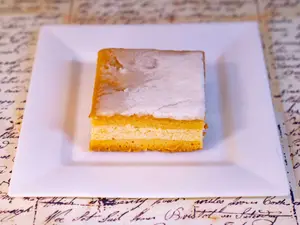 Porción de tarta de ricota