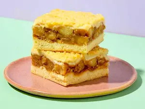 Porcion manzana y crumble