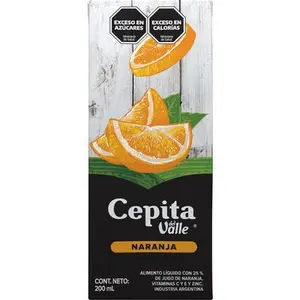 Jugo Cepita Del Valle Naranja 200 ml