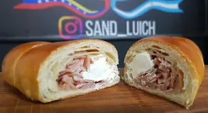 Cachito de jamón con que crema