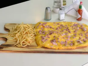 Cheddar y panceta p/4 personas