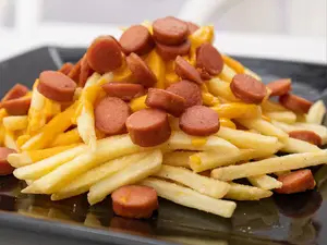 Salchipapa veggie