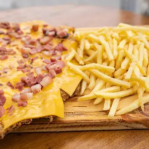 Suprema cheddar y panceta p/co