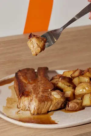 Pechito de cerdo al horno