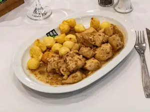 1/4 pollo ajillo