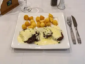 Escalope de lomo al 4 quesos