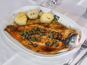 Trucha a la manteca negra
