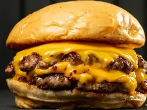 Burger doble con cheddar