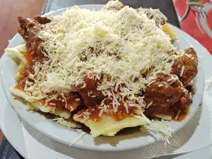 Ravioles con estofado