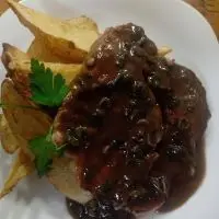 Ojo de bife al champiñón