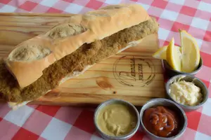 Sándwich de milanesa pollo p/2
