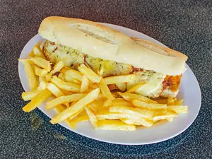 Sáng mila pollo napo c/fritas