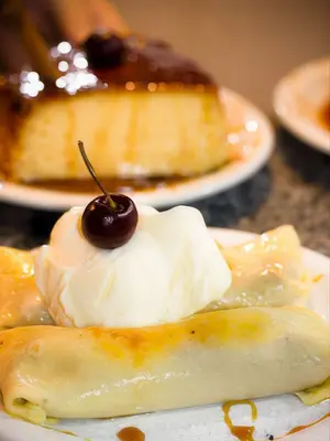 Panqueque Con Dulce De Leche