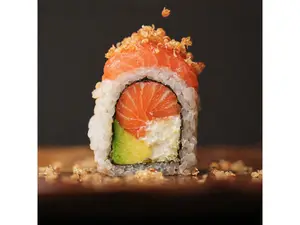 Roll Mosqueta Maki Salmón x 5u