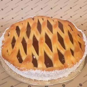 Tarta pasta flora membrillo