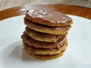 Crocantes cookies con chocolate