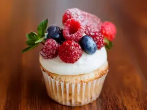 2 muffins con frutos rojos sin tacc