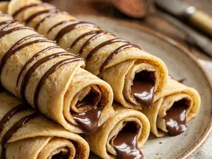 3 panqueques con nutella